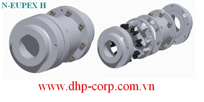 Khớp nối dùng cho máy bơm nước (Pump) Andritz, đệm hoa mai, cao su giảm chấn cho khớp nối KTR Rotex GS 19, Rotex 55, Flender N-EUPEX 110, BIPEX 112, TSCHAN Nor-Mex 370